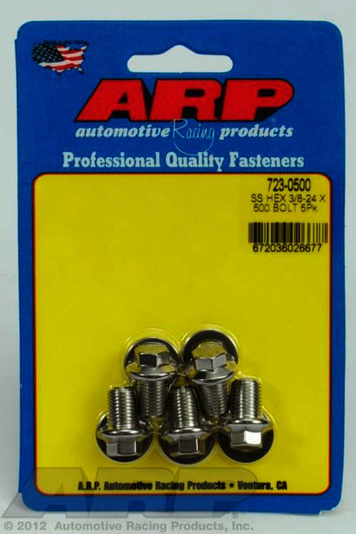 ARP 3/8-24 x .500 hex SS bolts - Klik om te sluiten