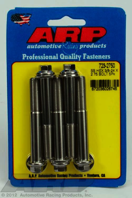 ARP 3/8-24 x 2.750 hex SS bolts - Klik om te sluiten