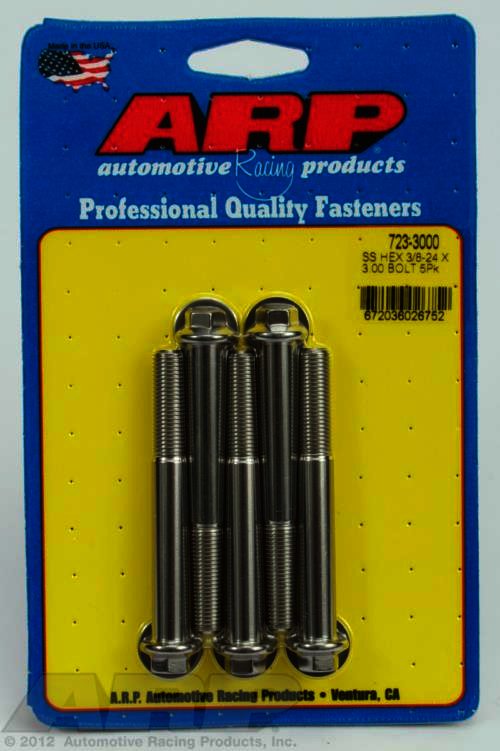 ARP 3/8-24 x 3.000 hex SS bolts - Klik om te sluiten