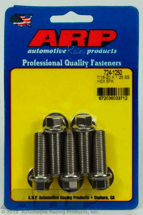 ARP 7/16-20 x 1.250 hex SS bolts - Klik om te sluiten