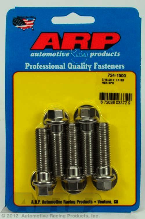 ARP 7/16-20 x 1.500 hex SS bolts - Klik om te sluiten