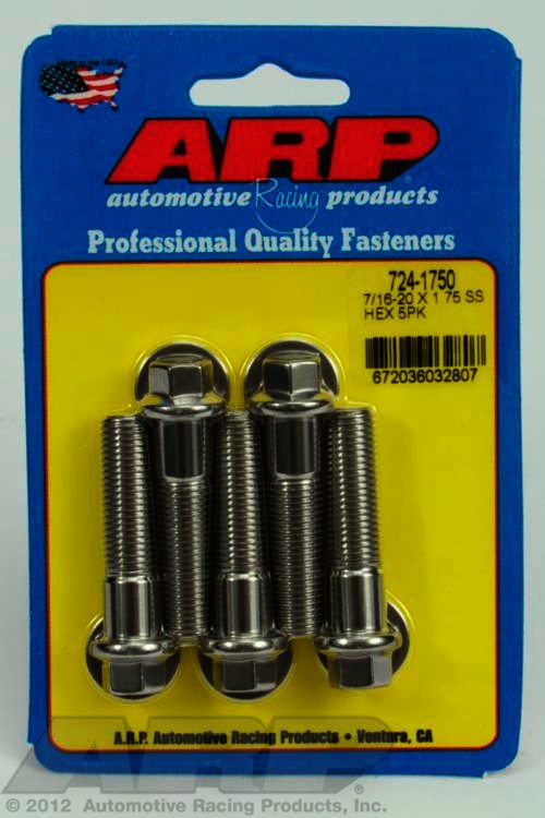 ARP 7/16-20 x 1.750 hex SS bolts - Klik om te sluiten