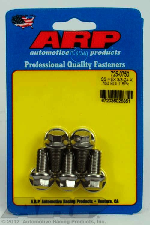 ARP 3/8-24 x .750 hex 7/16 wrenching SS bolts - Klik om te sluiten