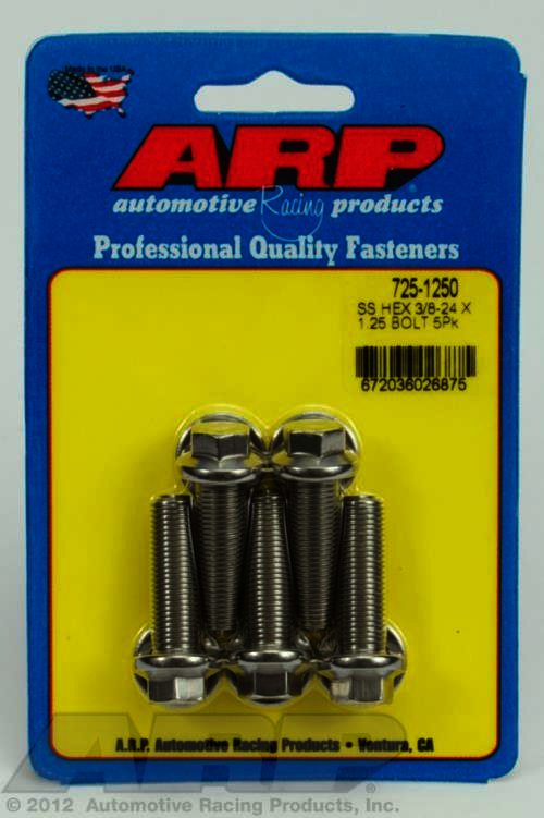 ARP 3/8-24 x 1.250 hex 7/16 wrenching SS bolts - Klik om te sluiten