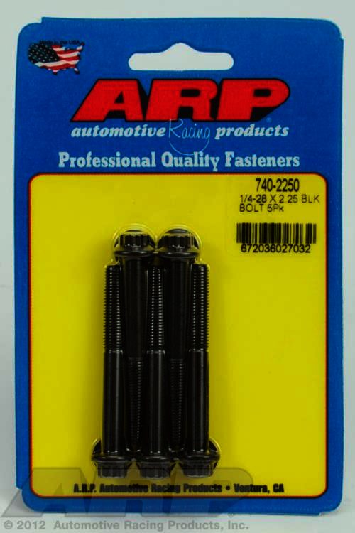 ARP 1/4-28 x 2.250 12pt black oxide bolts - Klik om te sluiten