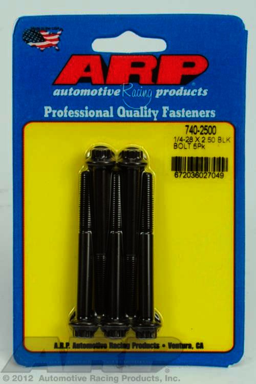 ARP 1/4-28 x 2.500 12pt black oxide bolts - Klik om te sluiten