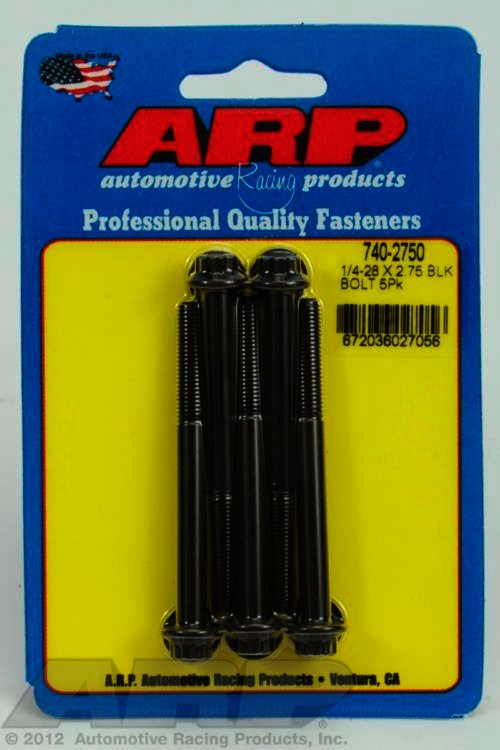 ARP 1/4-28 x 2.750 12pt black oxide bolts - Klik om te sluiten