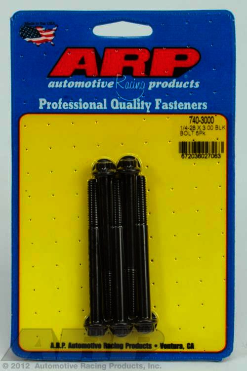 ARP 1/4-28 x 3.000 12pt black oxide bolts - Klik om te sluiten