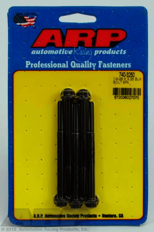 ARP 1/4-28 x 3.250 12pt black oxide bolts - Klik om te sluiten