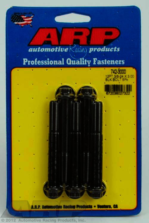 ARP 3/8-24 x 3.000 12pt black oxide bolts - Klik om te sluiten