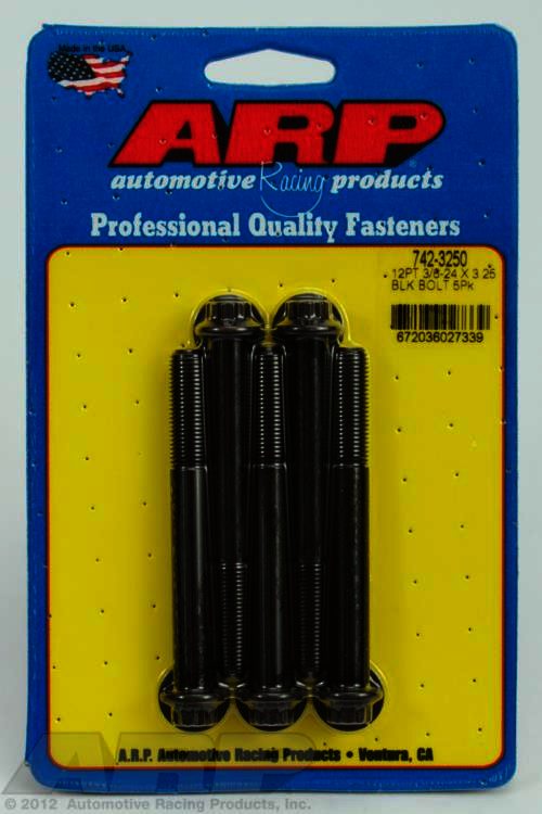 ARP 3/8-24 x 3.250 12pt black oxide bolts - Klik om te sluiten