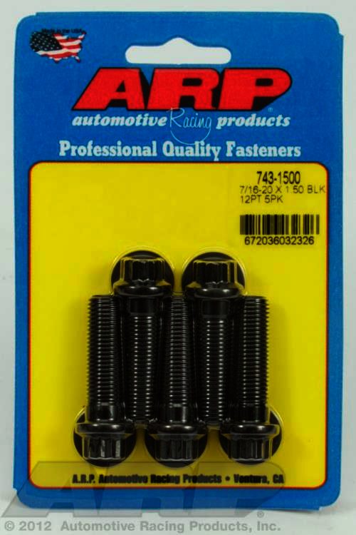 ARP 7/16-20 x 1.500 12pt black oxide bolts - Klik om te sluiten