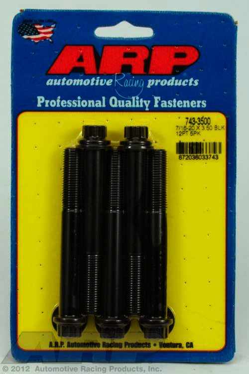 ARP 7/16-20 x 3.500 12pt black oxide bolts - Klik om te sluiten