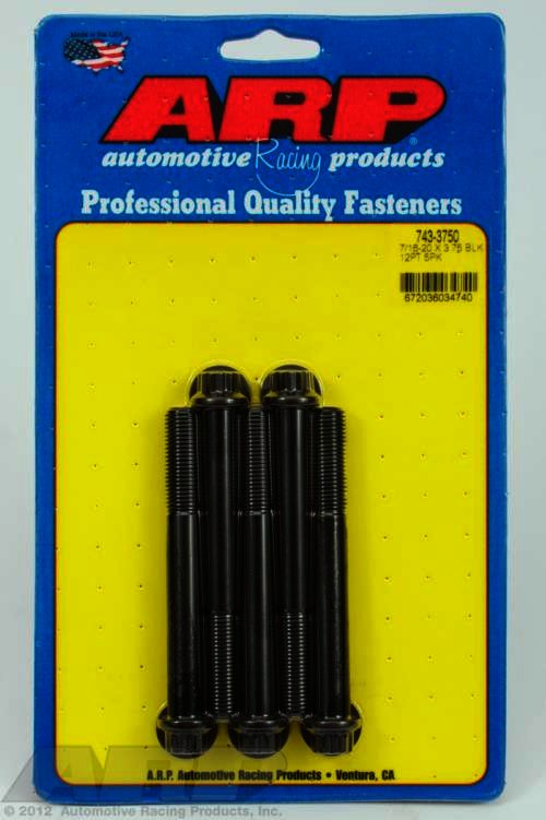 ARP 7/16-20 x 3.750 12pt black oxide bolts - Klik om te sluiten