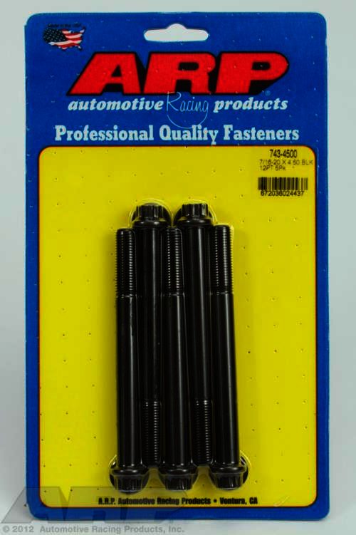 ARP 7/16-20 x 4.500 12pt black oxide bolts - Klik om te sluiten