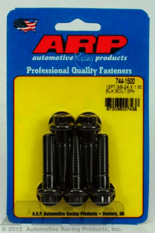 ARP 3/8-24 x 1.500 12pt 7/16 wrenching black oxide bolts - Klik om te sluiten