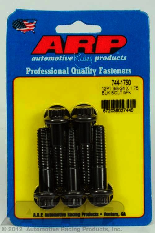 ARP 3/8-24 x 1.750 12pt 7/16 wrenching black oxide bolts - Klik om te sluiten