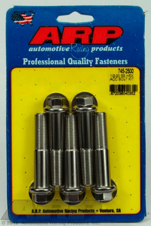 ARP 1/2-20 x 2.500 hex SS bolts - Klik om te sluiten