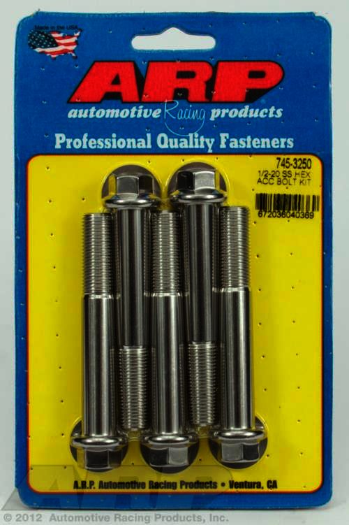 ARP 1/2-20 x 3.250 hex SS bolts - Klik om te sluiten