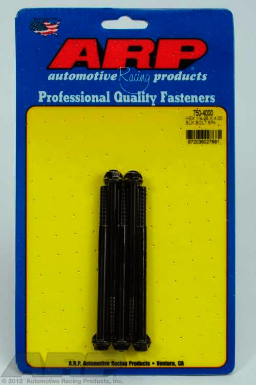 ARP 1/4-28 x 4.000 hex black oxide bolts - Klik om te sluiten