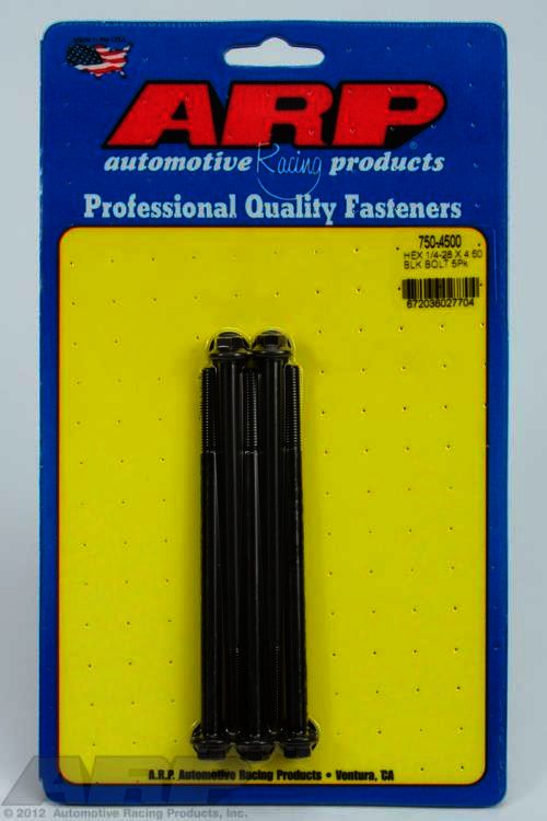 ARP 1/4-28 x 4.500 hex black oxide bolts - Klik om te sluiten