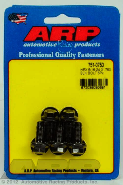 ARP 5/16-24 x .750 hex black oxide bolts - Klik om te sluiten