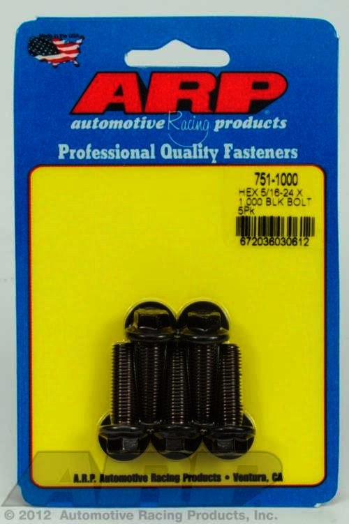 ARP 5/16-24 x 1.000 hex black oxide bolts - Klik om te sluiten