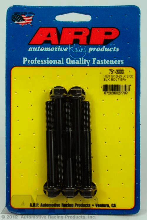 ARP 5/16-24 x 3.000 hex black oxide bolts - Klik om te sluiten