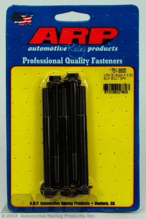 ARP 5/16-24 x 3.500 hex black oxide bolts - Klik om te sluiten