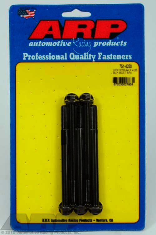 ARP 5/16-24 x 4.250 hex black oxide bolts - Klik om te sluiten