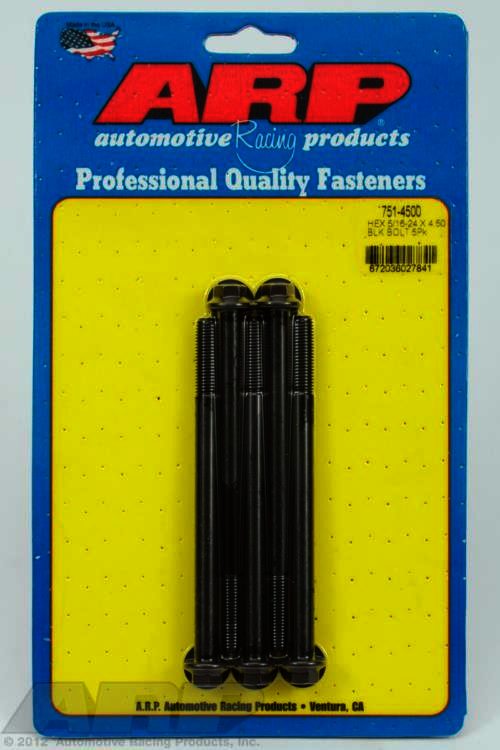 ARP 5/16-24 x 4.500 hex black oxide bolts - Klik om te sluiten