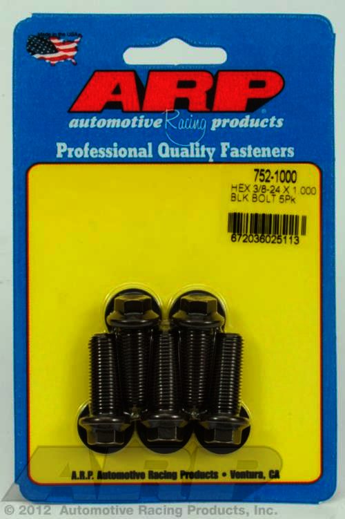 ARP 3/8-24 x 1.000 hex black oxide bolts - Klik om te sluiten