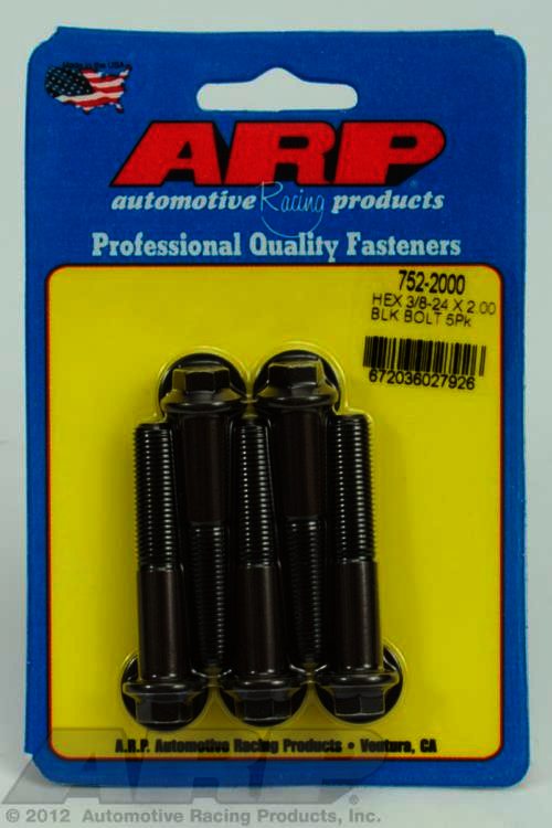 ARP 3/8-24 x 2.000 hex black oxide bolts - Klik om te sluiten