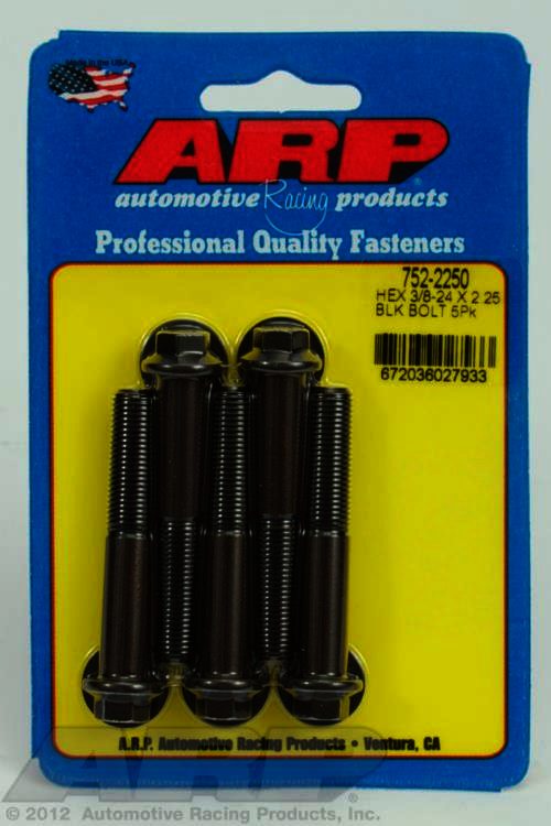 ARP 3/8-24 x 2.250 hex black oxide bolts - Klik om te sluiten