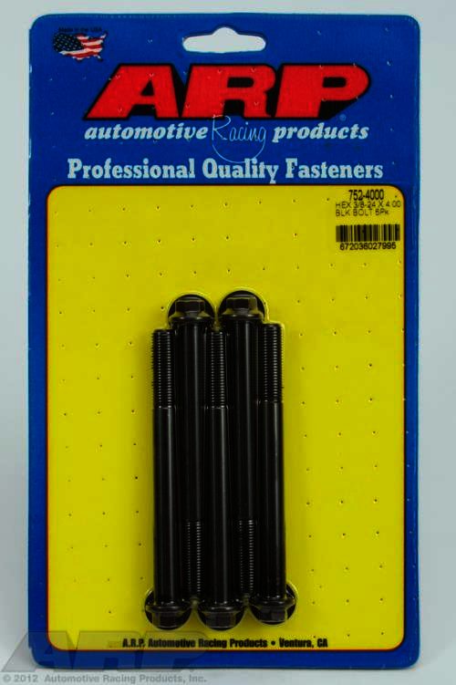 ARP 3/8-24 x 4.000 hex black oxide bolts - Klik om te sluiten