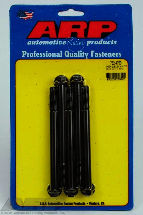 ARP 3/8-24 x 4.750 hex black oxide bolts - Klik om te sluiten