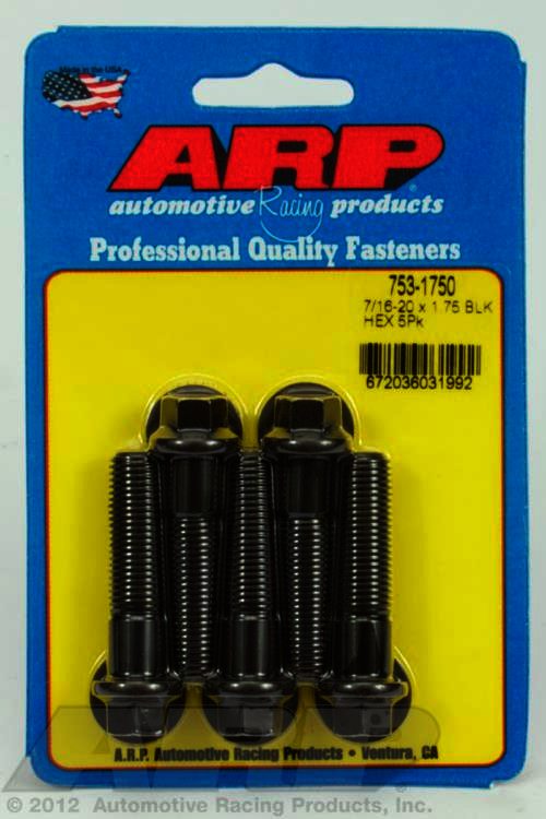 ARP 7/16-20 x 1.750 hex black oxide bolts - Klik om te sluiten