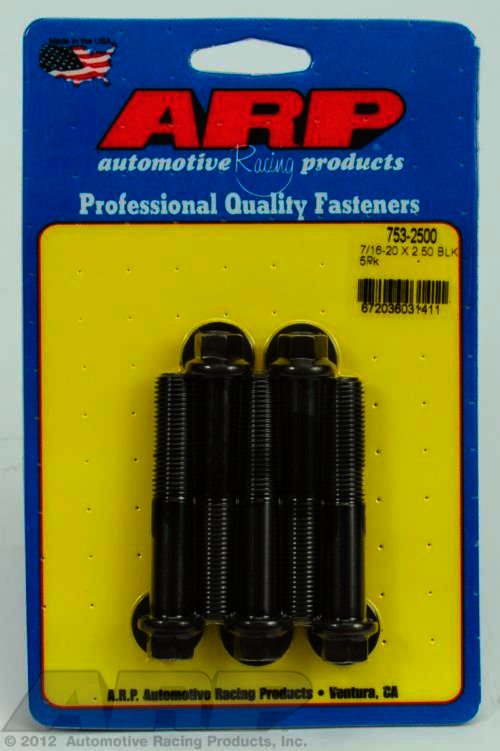 ARP 7/16-20 x 2.500 hex black oxide bolts - Klik om te sluiten