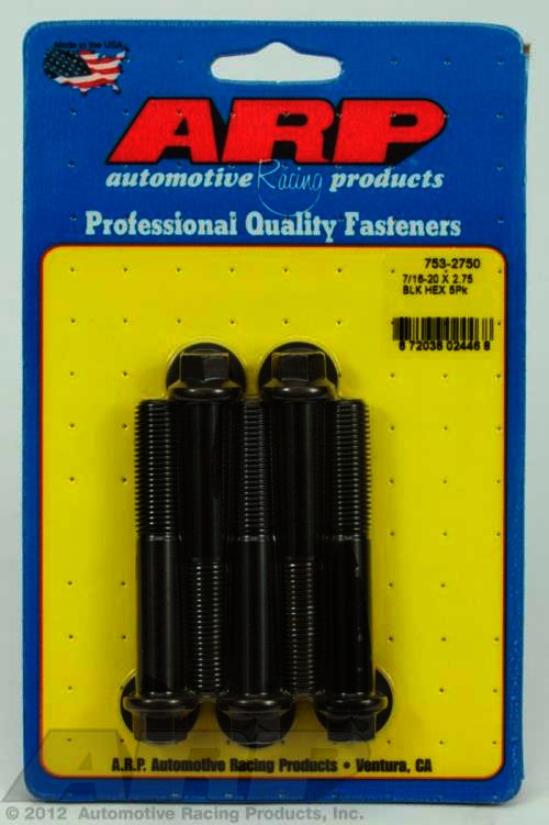 ARP 7/16-20 x 2.750 hex black oxide bolts - Klik om te sluiten