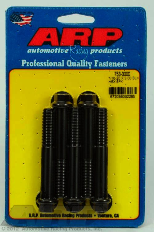 ARP 7/16-20 x 3.000 hex black oxide bolts - Klik om te sluiten