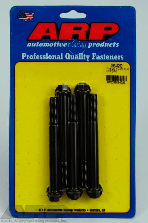 ARP 7/16-20 x 4.250 hex black oxide bolts - Klik om te sluiten