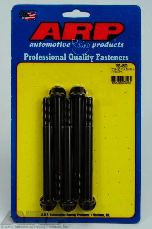 ARP 7/16-20 x 4.500 hex black oxide bolts - Klik om te sluiten