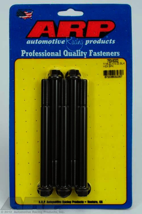 ARP 7/16-20 x 5.000 hex black oxide bolts - Klik om te sluiten