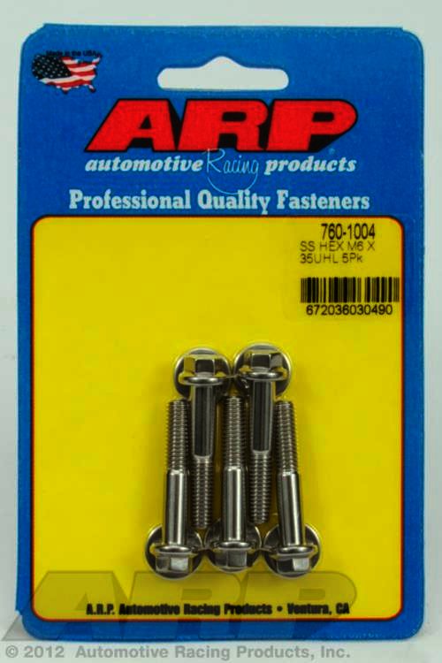 ARP M6 x 1.00 x 35 hex SS bolts - Klik om te sluiten