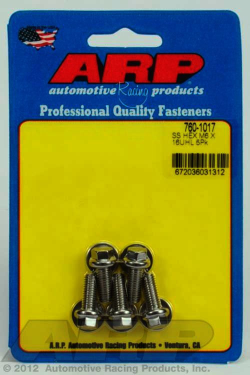 ARP M6 x 1.00 x 16 hex SS bolts - Klik om te sluiten