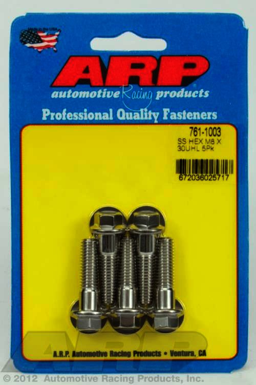 ARP M8 x 1.25 x 30 hex SS bolts - Klik om te sluiten