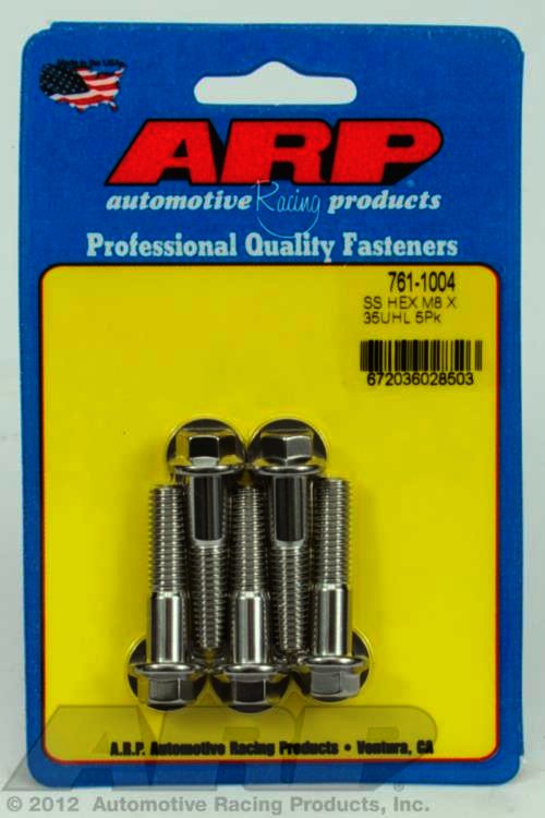 ARP M8 x 1.25 x 35 hex SS bolts - Klik om te sluiten