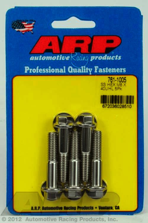 ARP M8 x 1.25 x 40 hex SS bolts - Klik om te sluiten