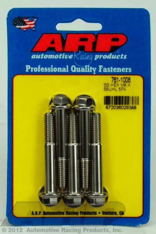 ARP M8 x 1.25 x 55 hex SS bolts - Klik om te sluiten