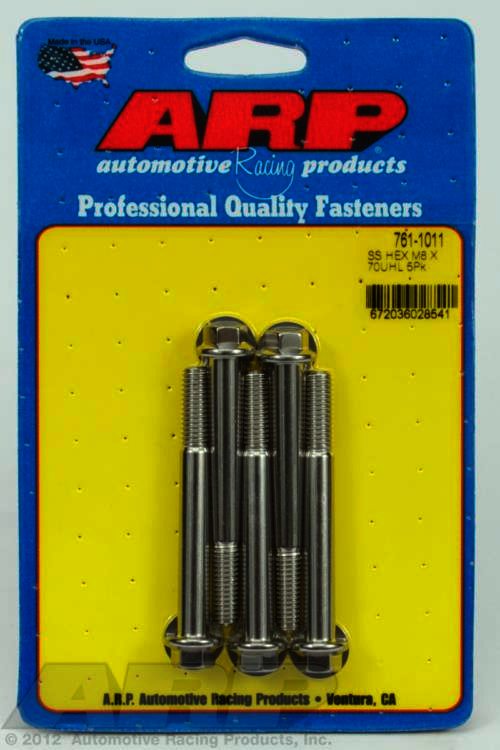 ARP M8 x 1.25 x 70 hex SS bolts - Klik om te sluiten